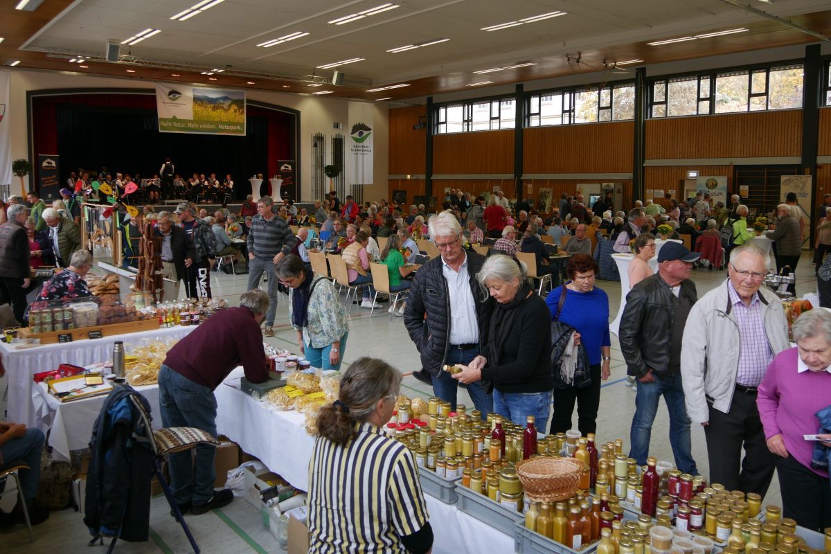 Verkaufsstand bei der Naturpark Genussmesse